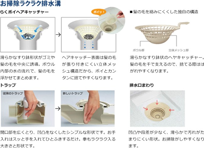 お掃除ラクラク排水溝